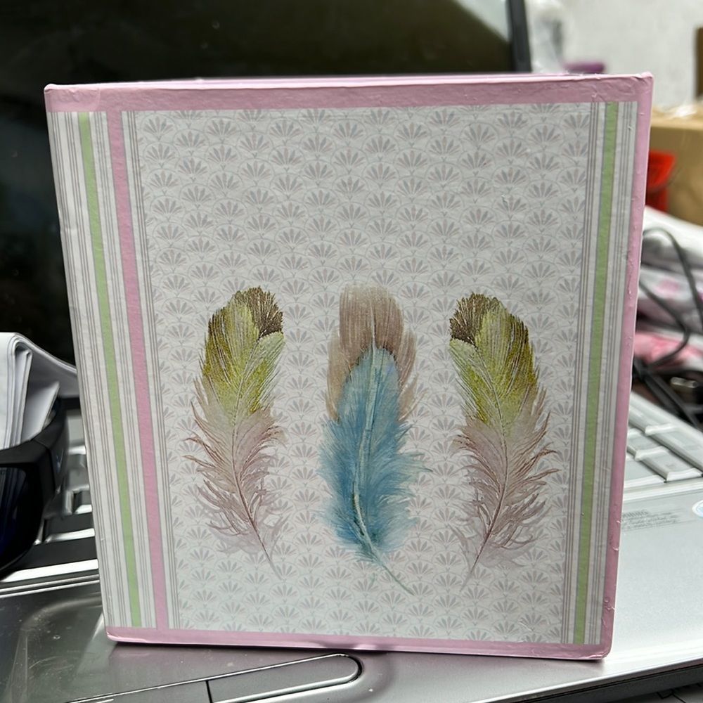 Delton 5.8 Inches Porcelain Tea For 1 In Box, Feather. New missing box lid